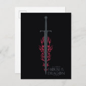 HUIS VAN DE TEKST | Koning Viserys Flaming Sword Briefkaart (Voorkant / Achterkant)