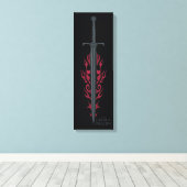 HUIS VAN DE TEKST | Koning Viserys Flaming Sword Canvas Afdruk (Insitu (Houten vloer))