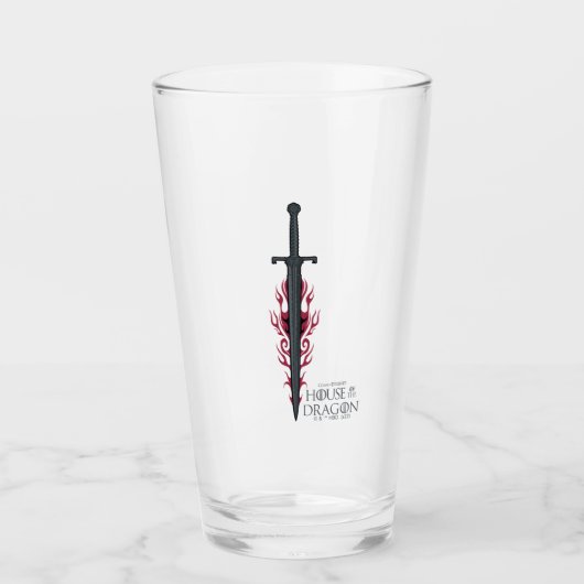 HUIS VAN DE TEKST | Koning Viserys Flaming Sword Glas (Voorkant)