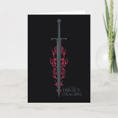 HUIS VAN DE TEKST | Koning Viserys Flaming Sword Kaart (Voorkant)