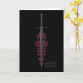 HUIS VAN DE TEKST | Koning Viserys Flaming Sword Kaart (Gele Bloem)