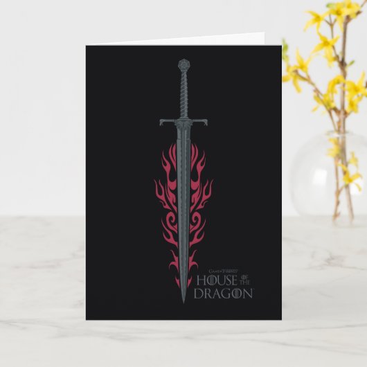HUIS VAN DE TEKST | Koning Viserys Flaming Sword Kaart (Gele Bloem)