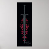 HUIS VAN DE TEKST | Koning Viserys Flaming Sword Poster (Voorkant)