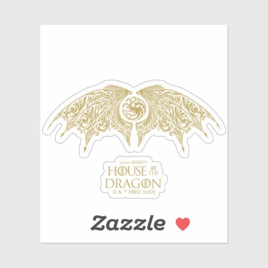 HUIS VAN DE TEKST | Winged Targaryen Crest Sticker (Vel)