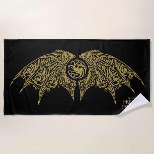 HUIS VAN DE TEKST | Winged Targaryen Crest Strandlaken (Voorkant)