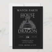 HUIS VAN DE UITNODIGING VAN DE DRAGON Watch Party (Voorkant)