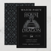 HUIS VAN DE UITNODIGING VAN DE DRAGON Watch Party (Voorkant / Achterkant)