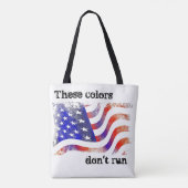 Huis van de VRIJE vanwege de DAPPERE canvas tas (Achterkant)