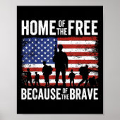 Huis van de Vrije vanwege het dappere monument Poster (Voorkant)