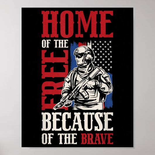 Huis van de Vrije vanwege het dappere monument Poster (Voorkant)