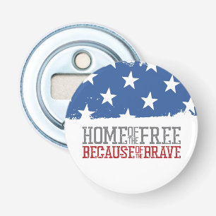 Huis van de Vrijen vanwege de Dappere Amerikaanse Button Flesopener