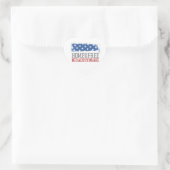 Huis van de Vrijen vanwege de Dappere Amerikaanse Hart Sticker (Tas)