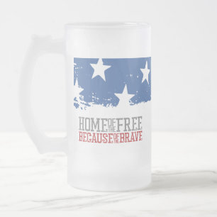 Huis van de Vrijen vanwege de Dappere Amerikaanse  Matglas Bierpul
