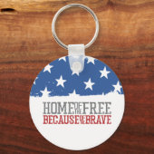 Huis van de Vrijen vanwege de Dappere Amerikaanse  Sleutelhanger (Achterkant)