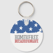Huis van de Vrijen vanwege de Dappere Amerikaanse  Sleutelhanger (Achterkant)
