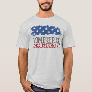 Huis van de Vrijen vanwege de Dappere Amerikaanse T-shirt