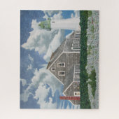 Huis van de vuurtorenwachter van Scituate Legpuzzel (Verticaal)
