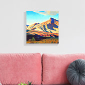 “Huis van de woestijnrat” door Maynard Dixon Canvas Afdruk (Insitu (Woonkamer))