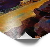 “Huis van de woestijnrat” door Maynard Dixon Foto Afdruk (Hoek)