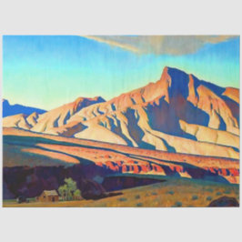 “Huis van de woestijnrat” door Maynard Dixon Tissuepapier