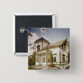 Huis van Edvard Grieg Vierkante Button 5,1 Cm (Voorkant /achterkant)