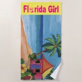 Huis van een doorsnee handdoek van Florida Girl (Voorkant)