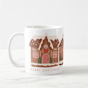 Huis van Gemberkoek Modern Prettig Kerstfeest Koffiemok