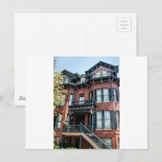 Huis van Georgië van de savanne het Victoriaans Briefkaart (Voorkant / Achterkant)