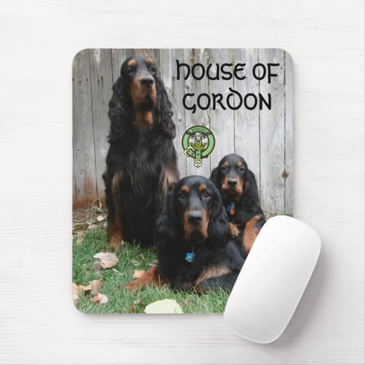 HUIS VAN GORDON, Gordon Setter Mousepad Muismat (Met muis)