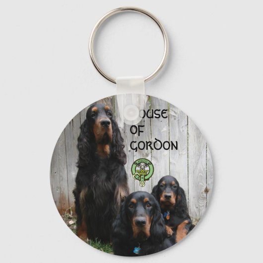 HUIS VAN GORDON, Gordon Setter Sleutelhanger (Voorkant)