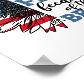 Huis van gratis vanwege dappere veteranen dag 4e v poster (Hoek)
