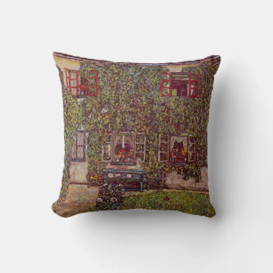 Huis van Guardaboschi door Gustav Klimt, Vintage K Kussen