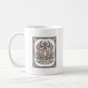 Huis Van Katten Katten Heraldiek Wapen Vintage Koffiemok