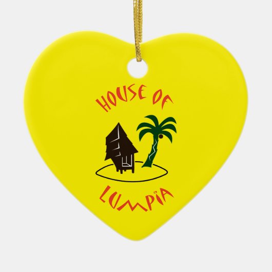 Huis van Lumpia Keramisch Ornament (Voorkant)