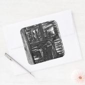 Huis van Marteling Vierkante Sticker (Envelop)