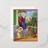 Huis van Nazareth Folie Feestdagen Briefkaart (Voorkant / Achterkant)