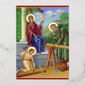 Huis van Nazareth Folie Feestdagenkaart (Voorkant)