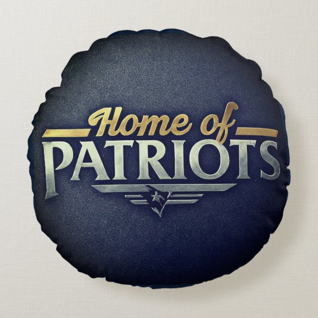 Huis van Patriots Rond Kussen (Voorkant)