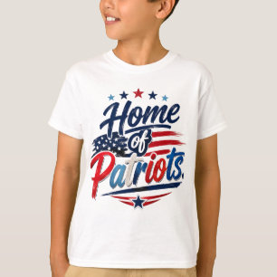 Huis van Patriotten. Patriotisch Amerikaanse trots T-shirt