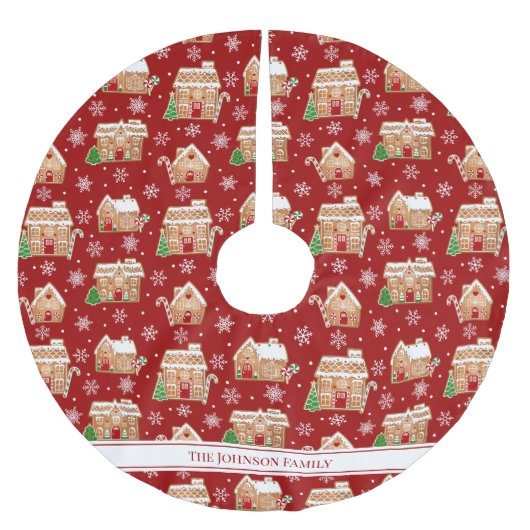 Huis van Peperkoek Kerstboom Rok (Voorkant)