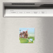 Huis van peperkoek magneet (Insitu (Vaatwasser))