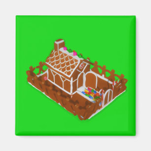 Huis van peperkoek magneet