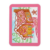 Huis van peperkoek magneet (Verticaal)