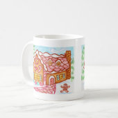 Huis van peperkoek mok (Voorkant links)