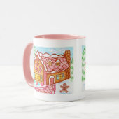 Huis van peperkoek mok (Voorkant links)