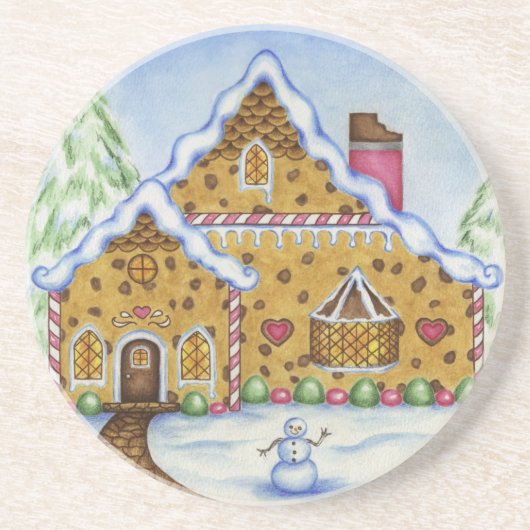 Huis van Peperkoek Onderzetters (Voorkant)