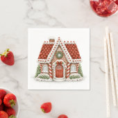 Huis van peperkoek servet (Insitu)