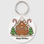 Huis van peperkoek sleutelhanger (Voorkant)