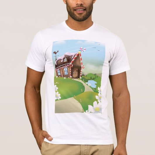 Huis van peperkoek t-shirt (Voorkant)