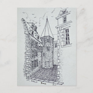Huis van Prinses Anne van Bretagne Saint-Malo Briefkaart